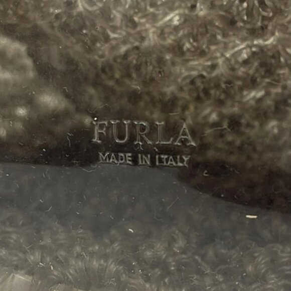 Auth FURLA - Brown Clear Rubber Vinyl Tote Bag - Picture 8 of 9